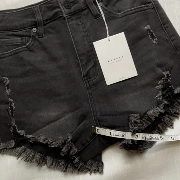 KanCan faded black high rise cutoff - Picture 4 of 9